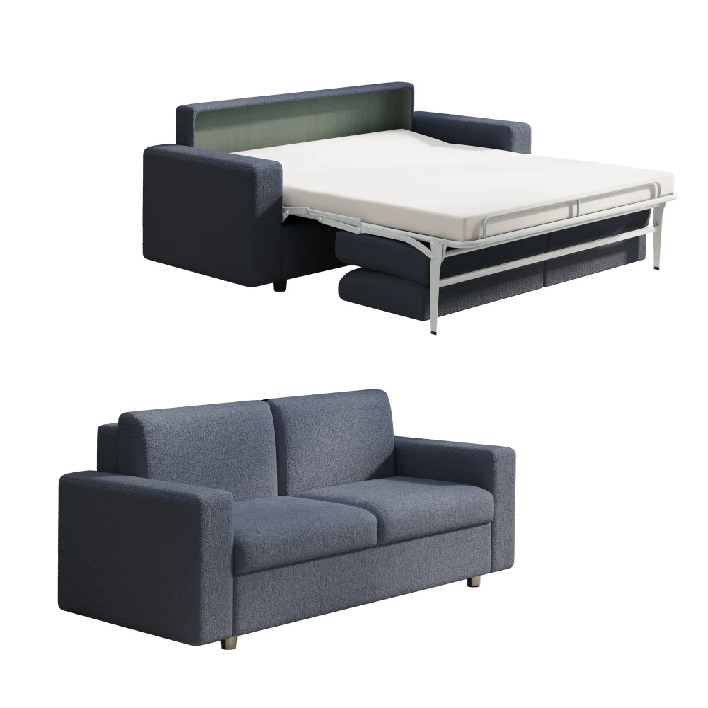 

Pull out sofa bed, full-size sleeping sofa, 2-in-1 convertible sofa with memory foam mattress