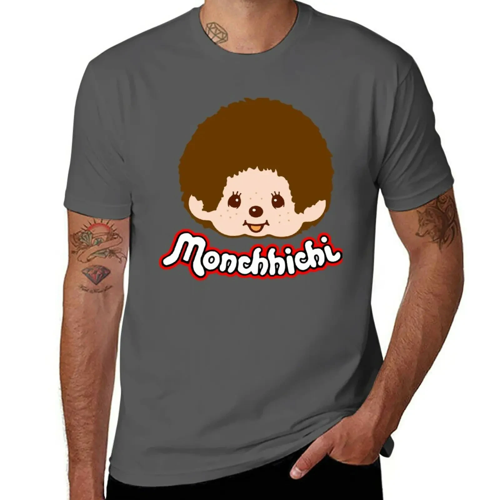 New Monchichi - Pink T-Shirt plain t-shirt tees black t shirt t shirt for men