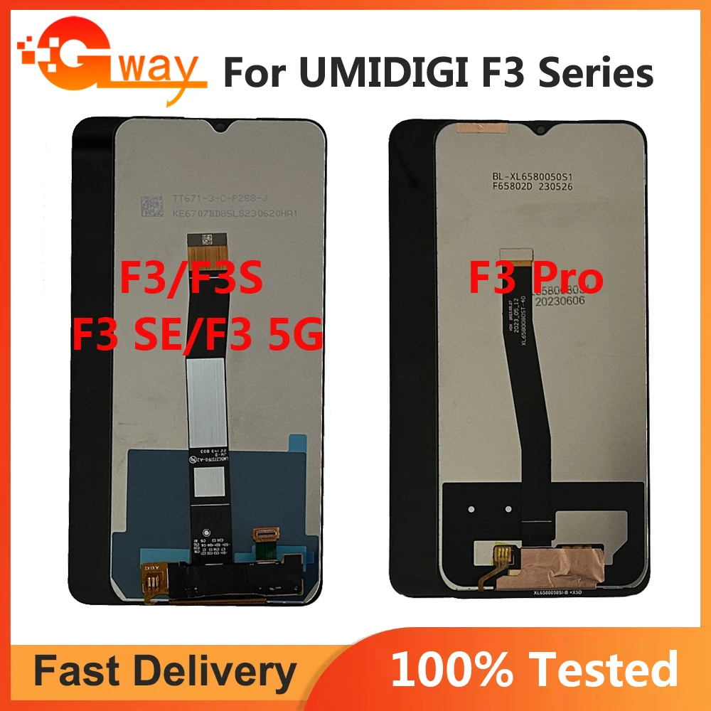 

100% Tested For UMIDIGI F3 F3S F3 SE LCD Display Touch Screen Digitizer Replacement For UMIDIGI F3 Pro F3Pro LCD Repair Sensor