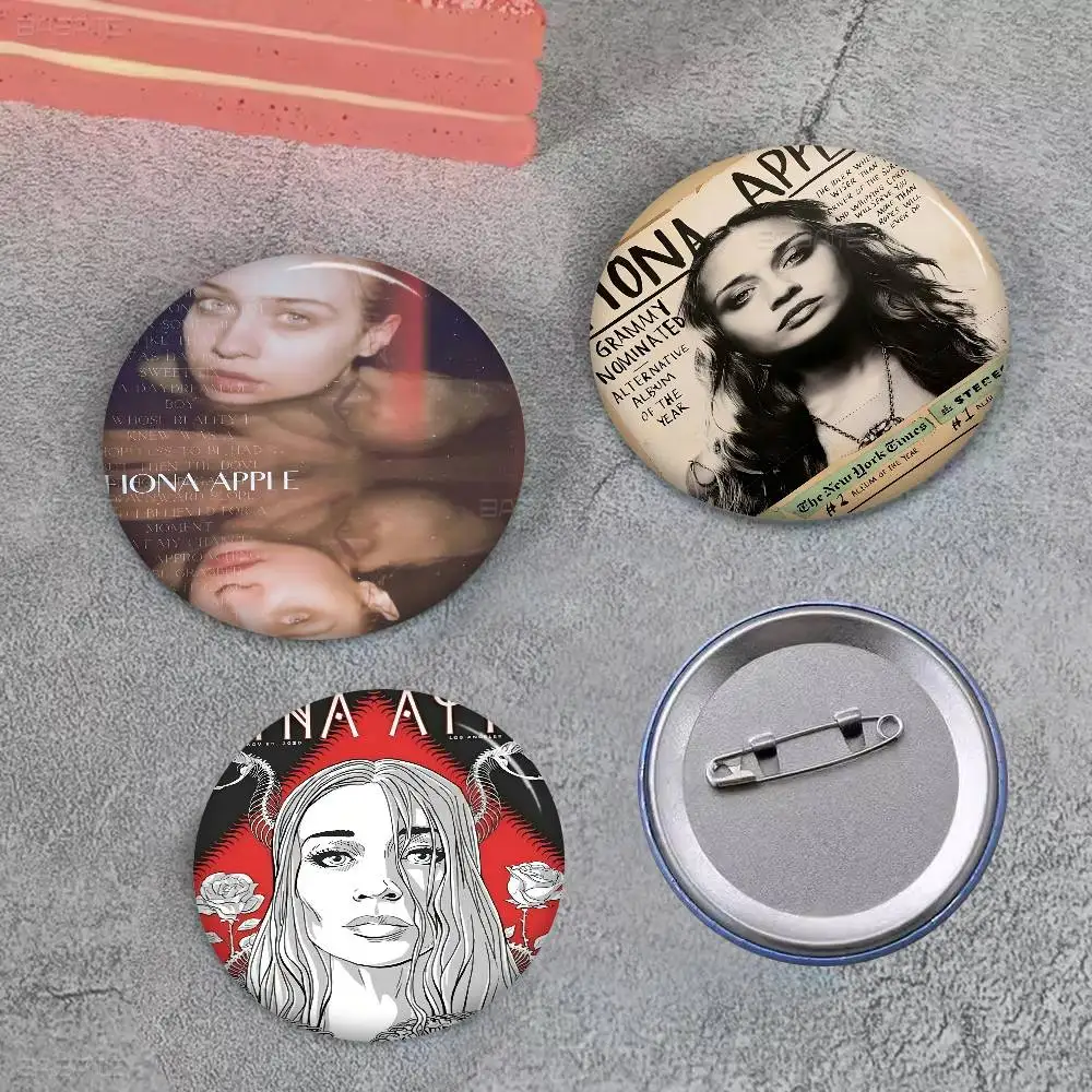 Fiona Apple Singer Badges Creative Tinplate Soft Button Pins Animal Icon Brooch Lapel Backpack Badge Accessories Pin