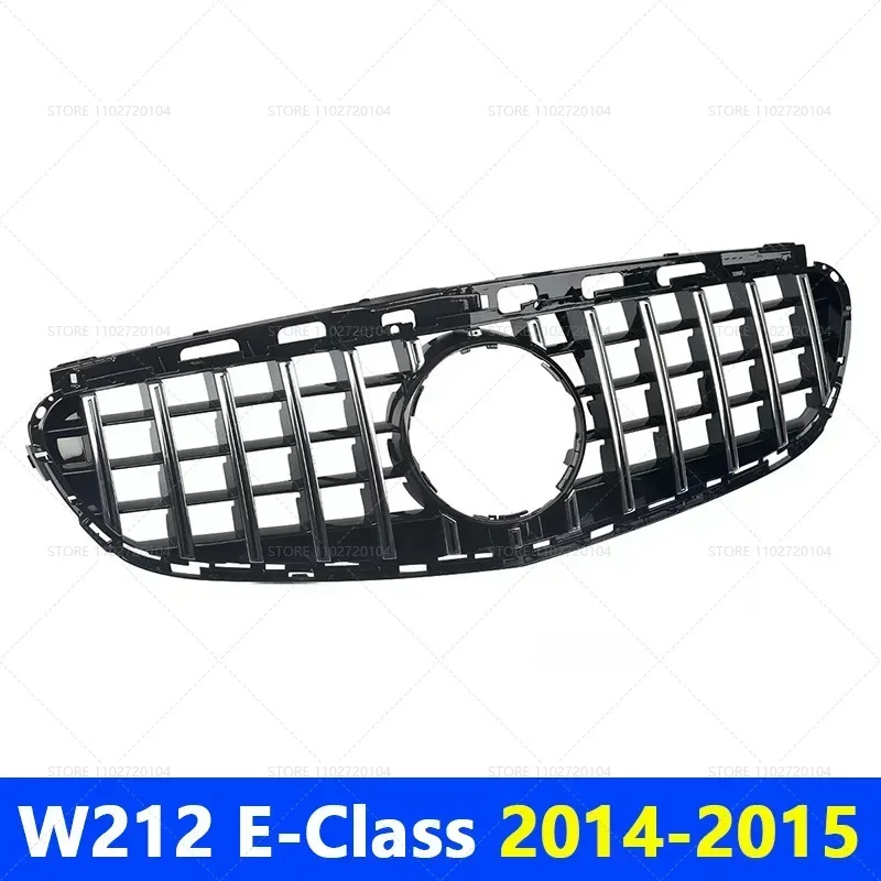 for 2009-2013 2014-2015 W212 E-Class Mercedes Benz E200 E300 E250 E350 E400 E550 GT Front Grille Upper Bumper Hood Mesh Grill