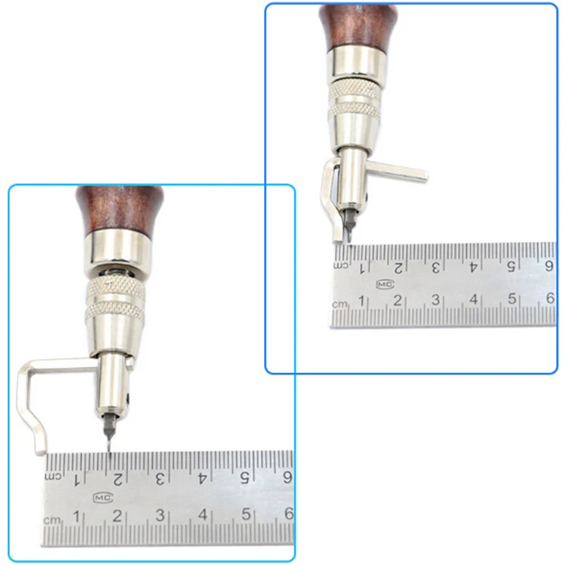متعددة الأغراض الجلود ورقة القماش الحرفية أداة مجموعة ، حافة الضغط قطع غروفر ، DIY بها بنفسك اليد خياطة الخياطة ، 7 في 1 #3