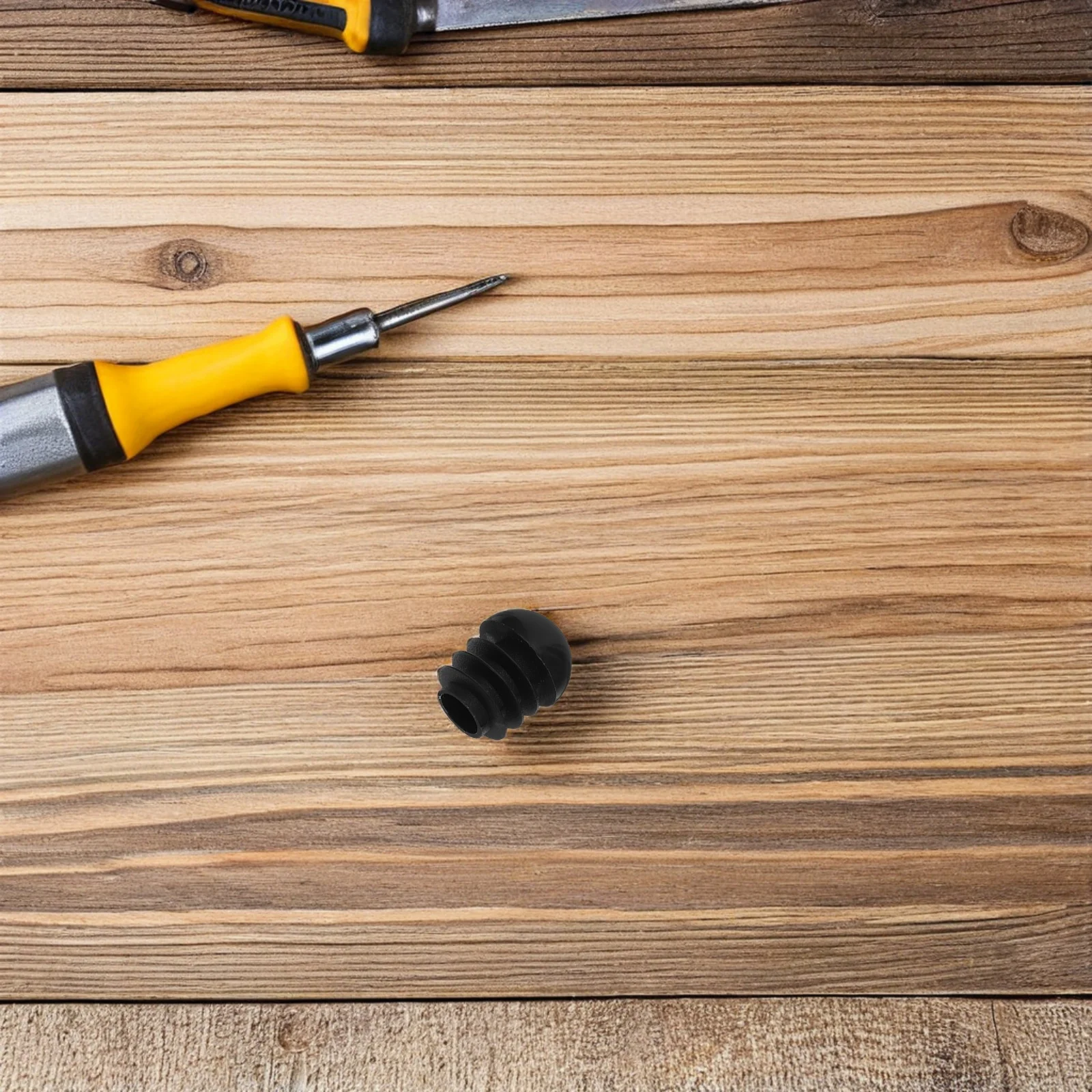 24Pcs Round Plastic Pipe Plugs Black Tube End Caps 16mm Furniture Chair Leg Protectors Tubing Inserts Round Rubber End Caps