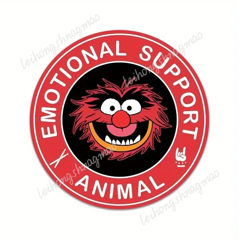 

Inspired By Plush Vinyl Emotional Support Animal Stickers Suitable for Car Decoration, Motorcycles, Laptops, Etc