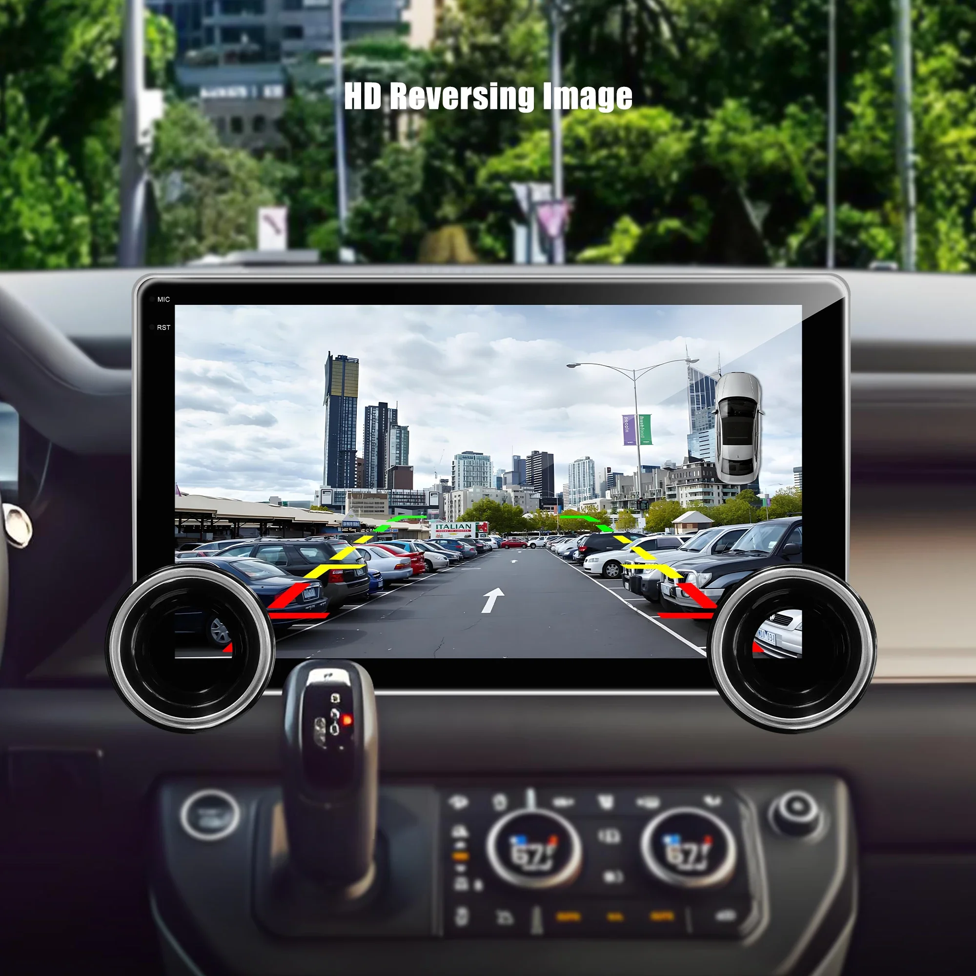 Best Selling 10.1 Inch IPS Screen Android Multi-UI Car Multimedia Player With Dual Knob Automotive Multimedia System