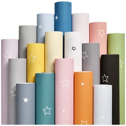 Papel tapiz autoadhesivo con estrellas de Color, pegatinas de pared impermeables y borrables para dormitorio y escritorio, protección del medio ambiente, bricolaje