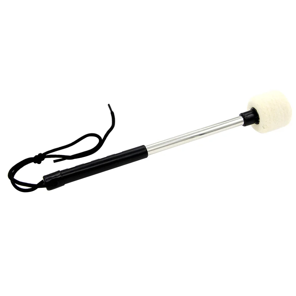 

1Pcs Snare Drum Beater Wool Felt End Stainless Steel Handle Durable Sturdy Replacement Accessory Music Instrument