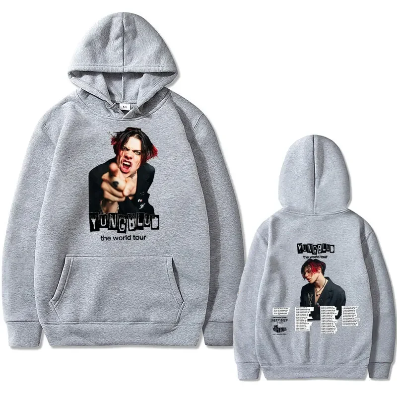 Rock Singer Yungblud 2023 World Tour Hoodie Autumn Winter Male Vintage Hooded Sweatshirts Men Women Fashion Oversized Hoodies