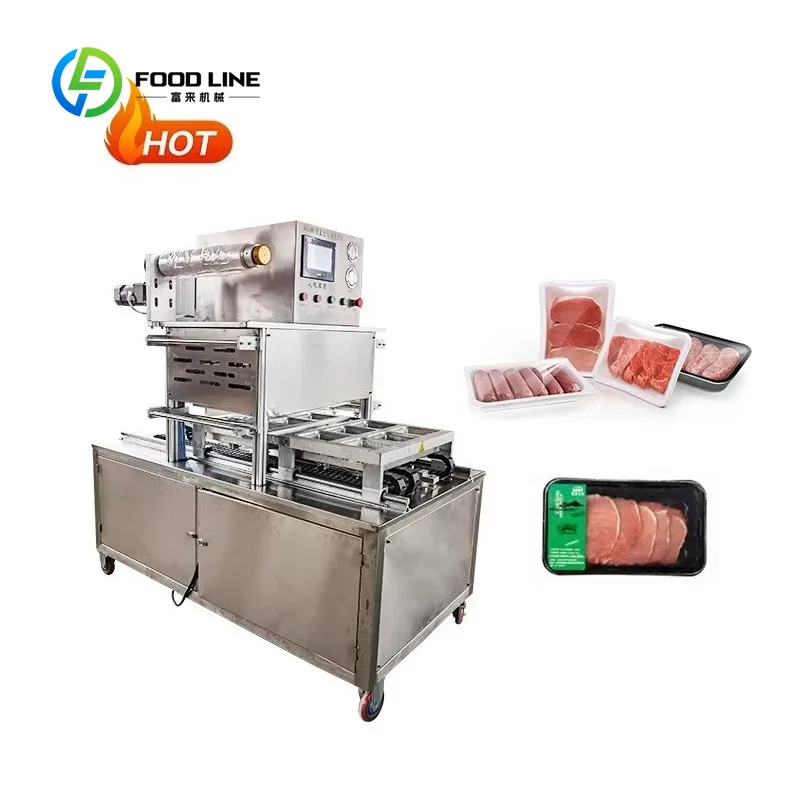 Skin Packaging Vacuum Pack Machine MAP Vacuum Tray Sealer Modified Atmosphere Packaging Equipment Customized