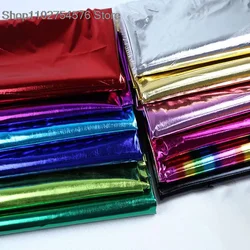 New Coated Fabric Gold Silver Color Glossy Mirror Surface Thin Photo Background Cloth Decorative Cloth Apparel for Diy Sewing