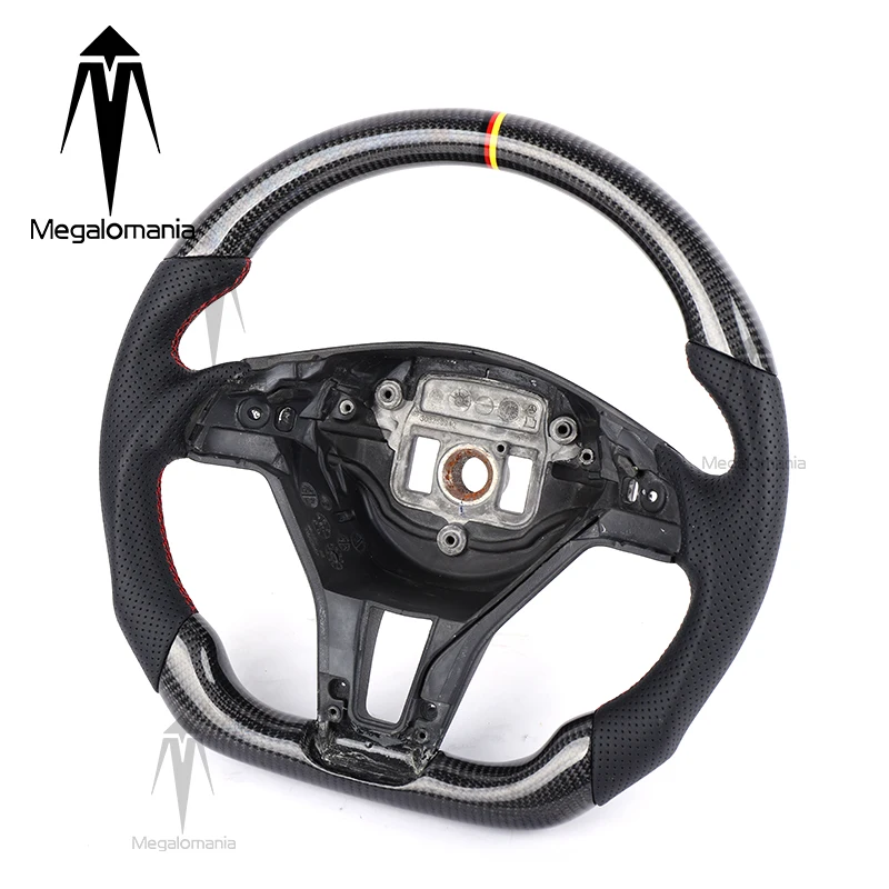 Руль из углеродного волокна для Mercedes-Benz A, E, S, C, G-класса, AMG W204, W212, W211, W213, E300, W218, W222 (обновление старой модели до новой)