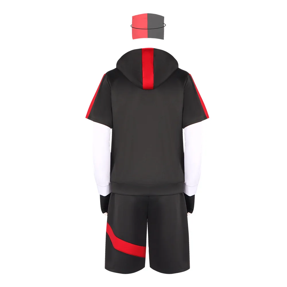Disfraz Royale Ikonik, Sudadera con Capucha, Conjunto Completo 2026, Traje Deportivo para Hombre, Top, Pantalones Cortos, Guantes, Disfraz de Halloween, 5 Piezas