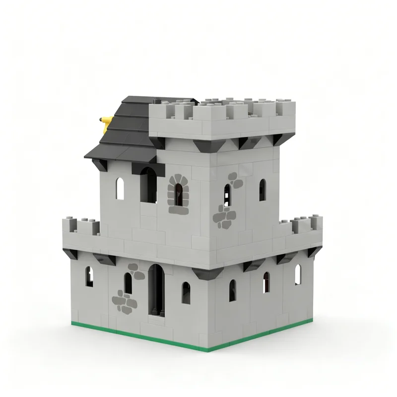 292 stuks MOC Kasteel Klassiek Middeleeuws Stal Model Bouwstenen Architectuur Speelgoed Idee Educatie Kerstcadeaus Steentjes Kinderen