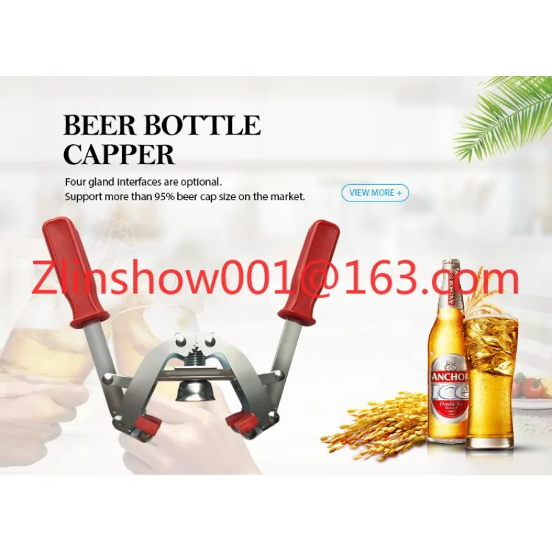 Lightweight Manual Bottle Capping Machine Durable Beer Bottle Corker