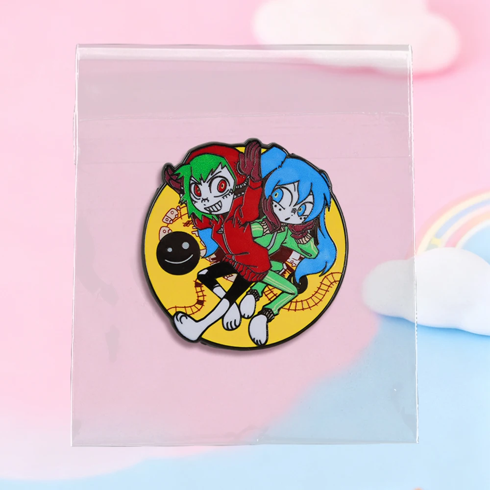 Band-Album-MV-Thema Emaille-Pins mit den Figuren Gumi und der Sängerin, Broschen für Rucksäcke, Hüte, Abzeichen, Accessoires, Fan-Geschenke – Detail 14