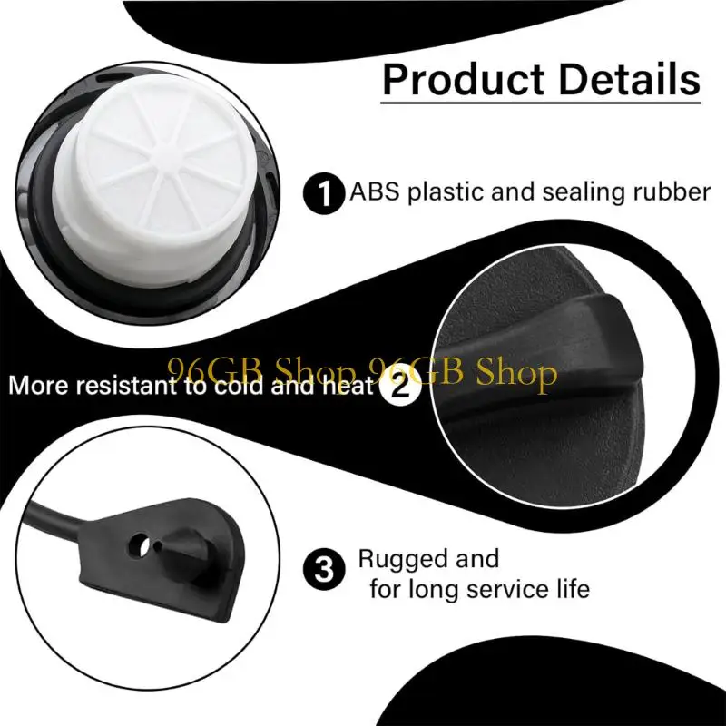 96GB Quick Install Anti Leak Filler Cap for LR178173 LR049865 LR062454 LR092778 LR092779 Vehicle Models Robust ABS Build