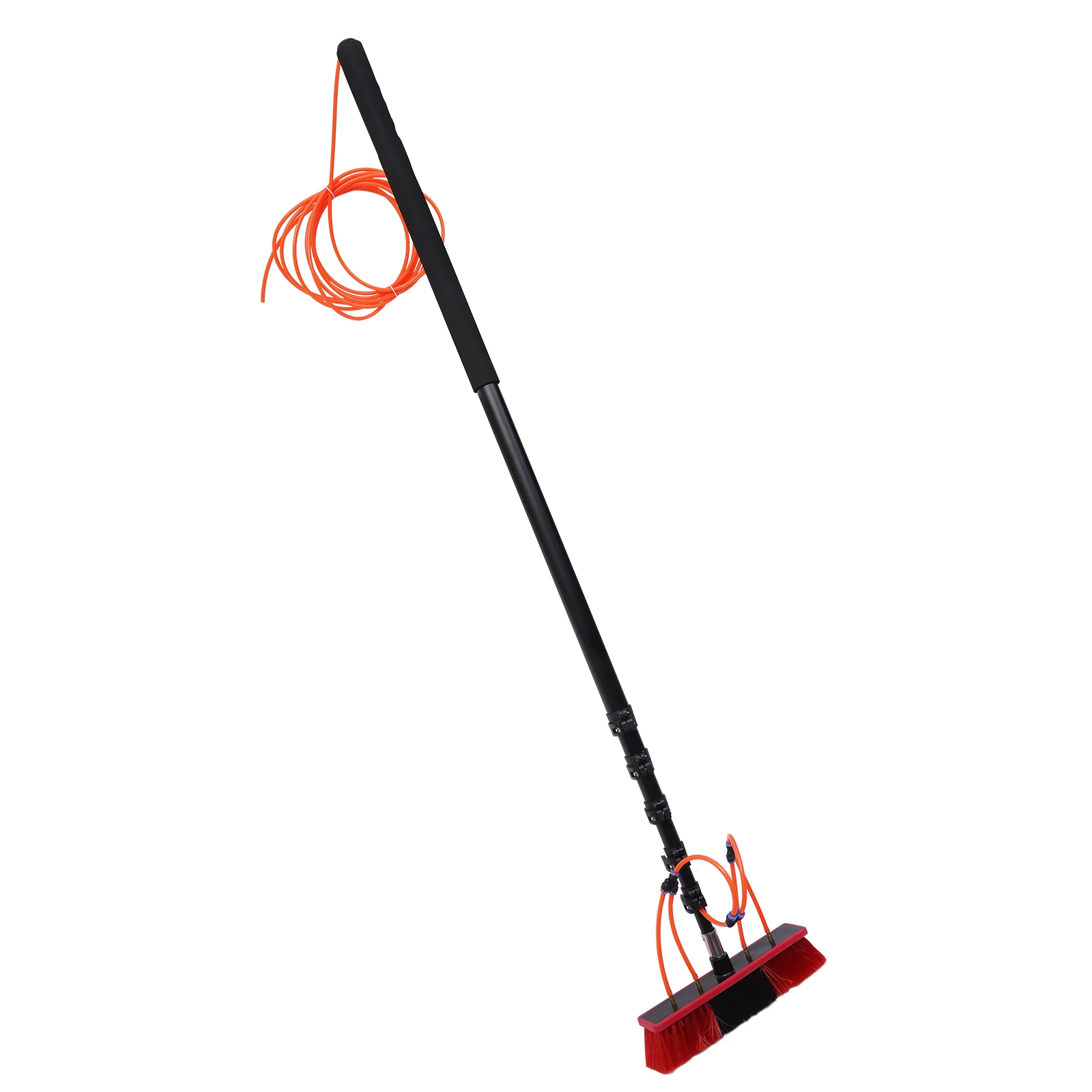 24ft المياه بنك الاحتياطي المائي القطب كيت سبائك الألومنيوم المياه تغذية فرشاة أداة غسل مع خرطوم لزجاج النافذة لوحة طاقة شمسية سيارة تنظيف