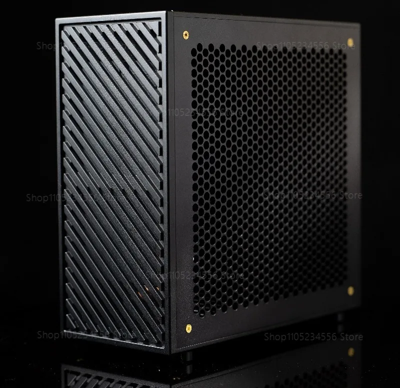 LP-P6 SFF ITX Case For Low Profile Graphics Card RTX 4060 5060 1U PSU Aluminum Diagonal and diagonal roof panels