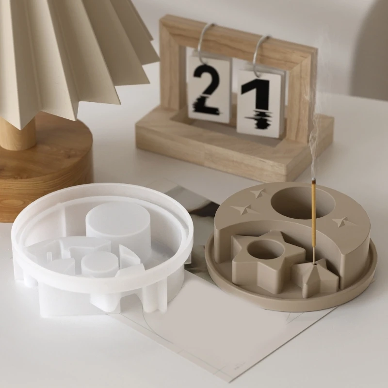 C71D Versatile Silicone Mould for Home Decoration and Incenses Holders
