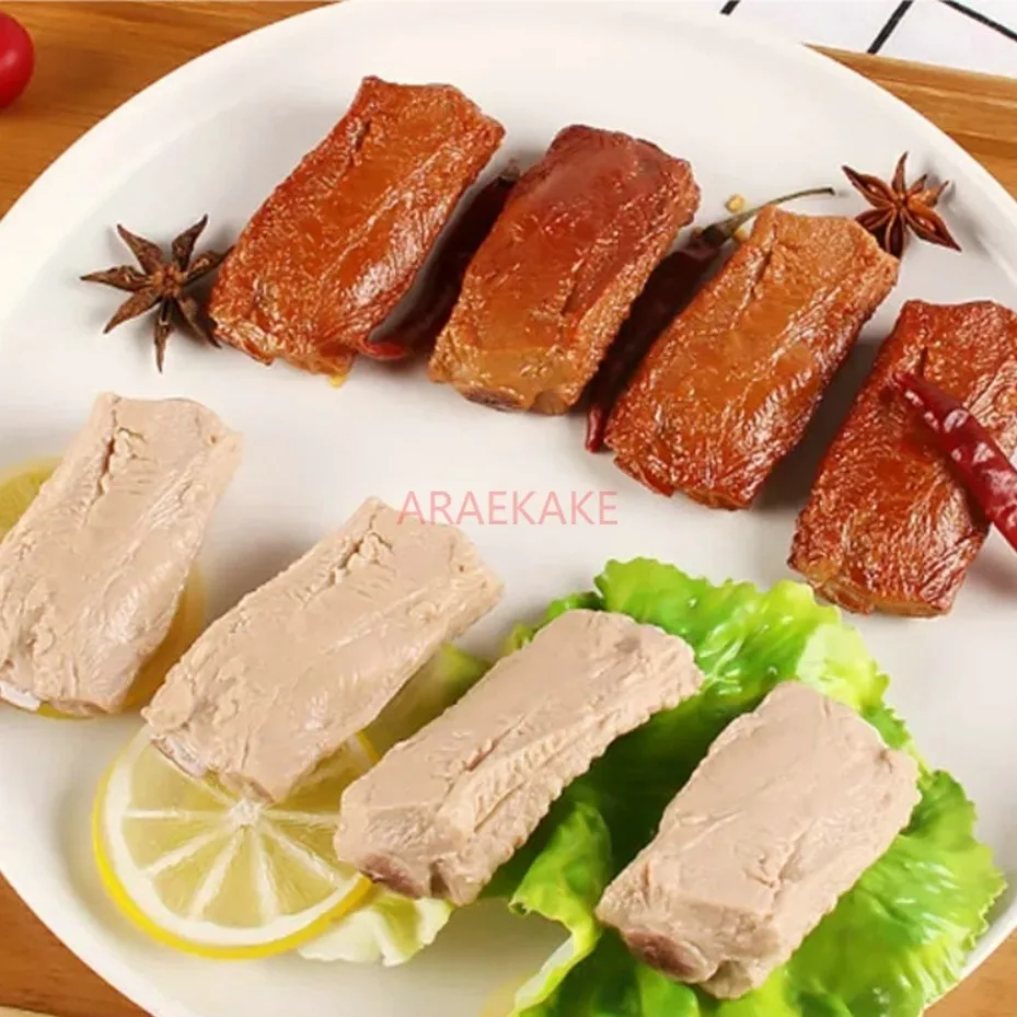 1pcs Simulated braised pork ribs, delicious food model, cooked pork dishes, photography decorations, children's toys