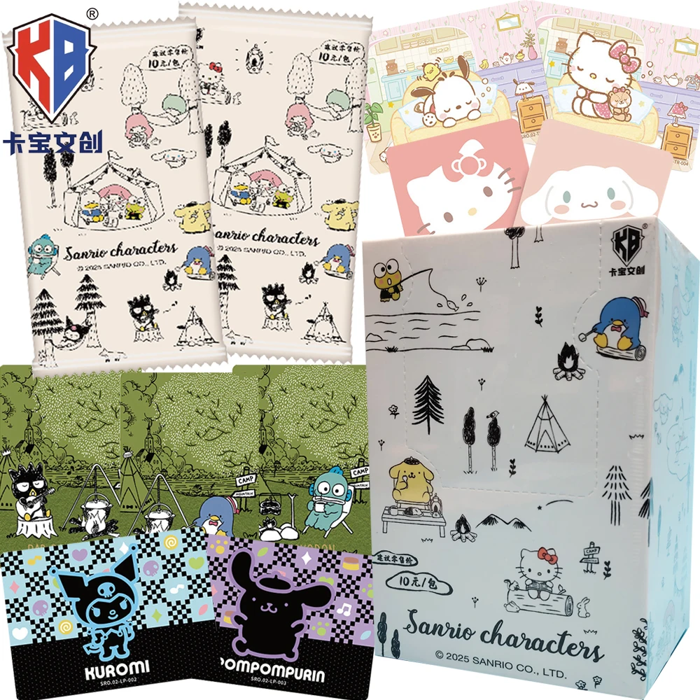 

Подлинные коллекционные карты Kabao Sanrio, мультяшная звезда, семейный персонаж, уличные модные крутые карты с персонажами, периферийные устройства в стиле аниме, подарки