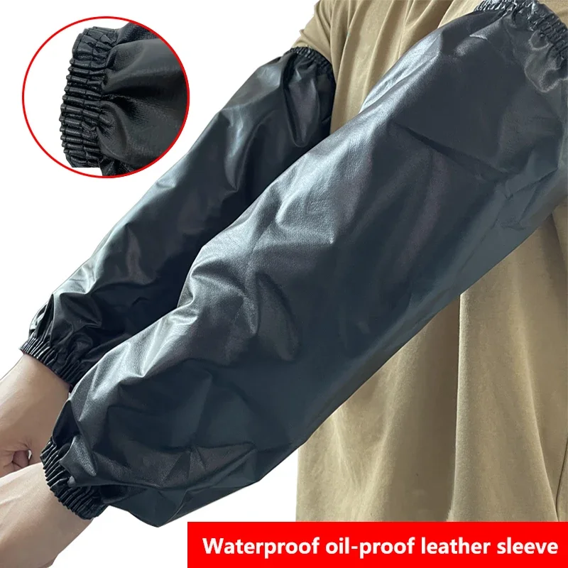 1 pair of waterproof sleeves, adult arm sleeves, thick coat, waterproof and oil resistant cuffs, household kitchen cleaning tool