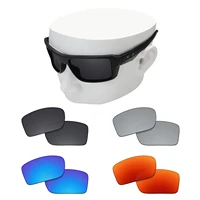 Lentes de repuesto polarizadas OOWLIT para gafas de sol Oakley Double Edge OO9380 - 66 mm - Multicolor