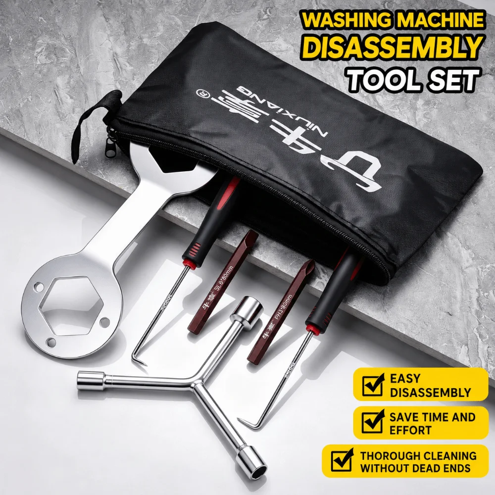 5/6/7 Pcs/set Multi-functional Washing Machine Repair Tools Drum Type Complete Set Laundry Machine Cleaning Tool Set Durable