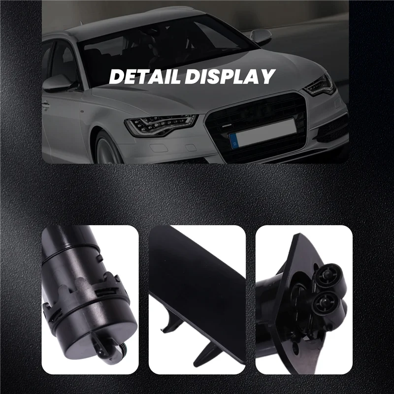 

4F0955101 4F0955102 4F0955276 Headlight Washer Cylinder Spray Nozzle Cover For A6 C6 Avant 05-11