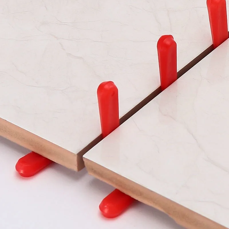 100pcs Plastic Tile Spacers Reusable Tile Wedge Spacer Construction Tool For Tile Laying Locator Leveler Wedges Tiling Tools