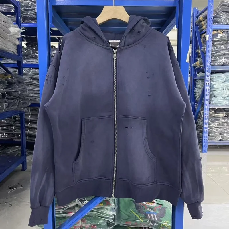 

Saint Vintage Washed Distressed Hoodie Oversized Streetwear Хлопковый пуловер унисекс