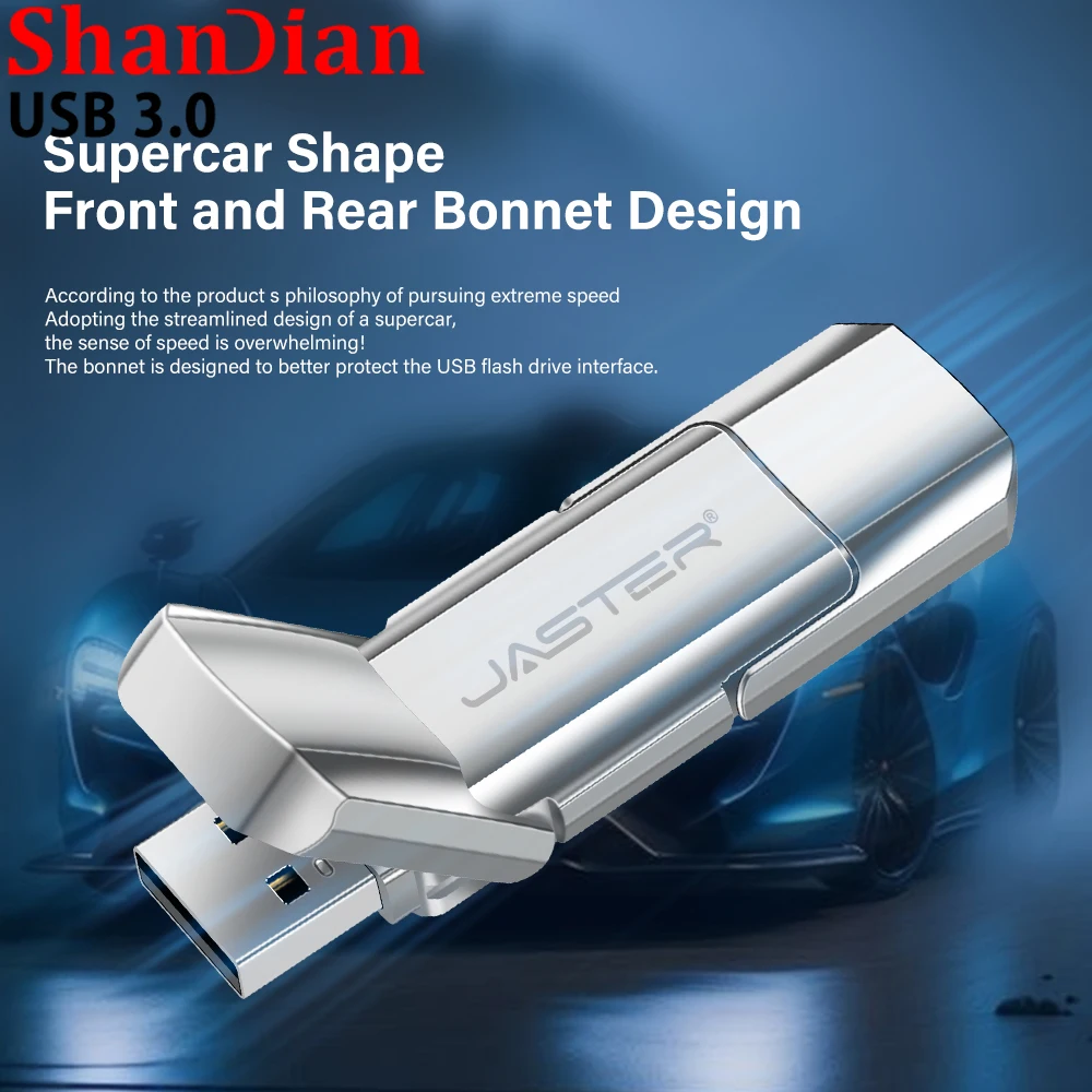 محرك أقلام معدني عالي السرعة من طراز SHANDIAN ، USB ، نوع C ، قرص U فضي ، Thumbdrive ، هدية عمل ، GB ، 64GB ، 32GB ، 16GB