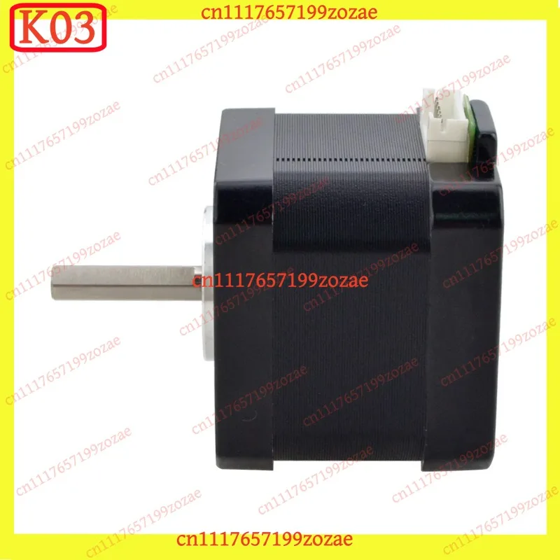 k3 17HS Series 0.9° Short NEMA17 Hybrid Stepper - 30N·cm/1.5A, Pre-Wired 1m 4-Lead for Direct Drive Extruders & Voron Z-Axis