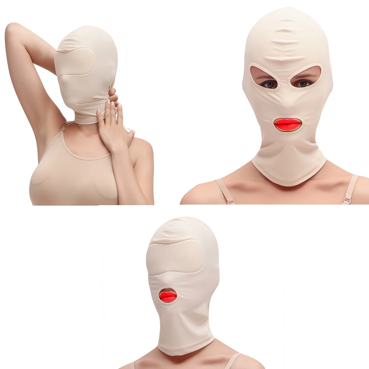 Unisex Full Face Elasticity Balaclava Cap Men Women Mental Cosplay  Party Hat Tactical FaceMask Games Simulate CS Balaclava Cap