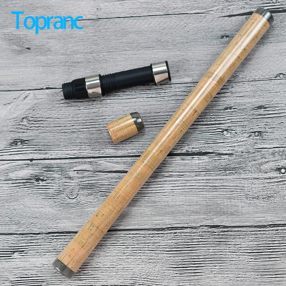1Set Fishing Rod Cork Handle Assembly, Complete Grip Kit with Reel Seat, DIY Replacement Parts for Custom Rod Building & Repair
