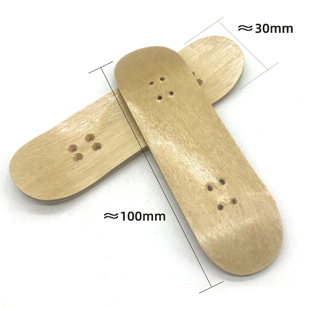 AINY 10 Pcs New Replacement Wooden Board Finger Skateboard Parts for Finger Skateboards