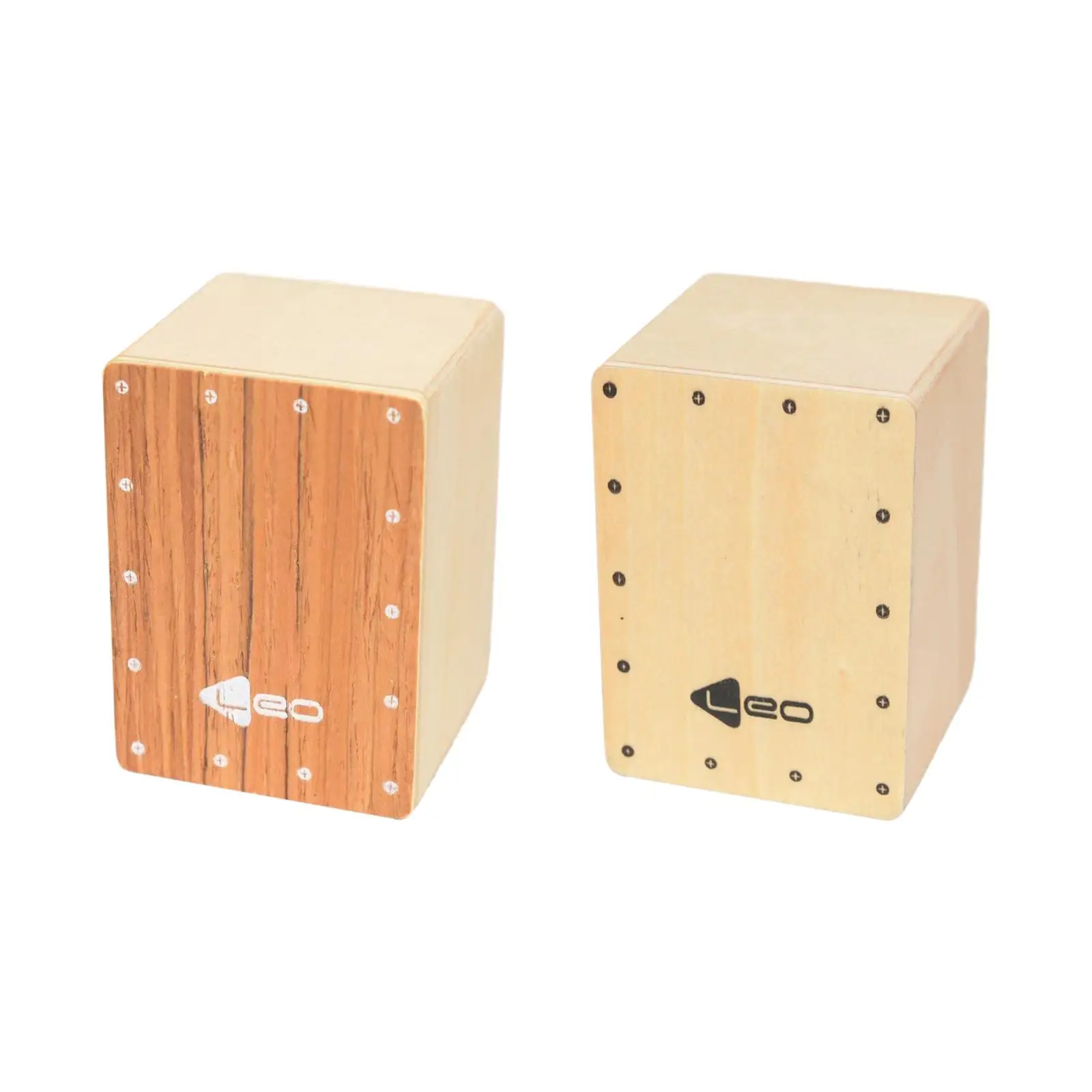 Wooden Cajon Box Drum Portable Compact Wood Percussion Instrument Hand Drum Percussion for Stage Performance Party Holiday Home