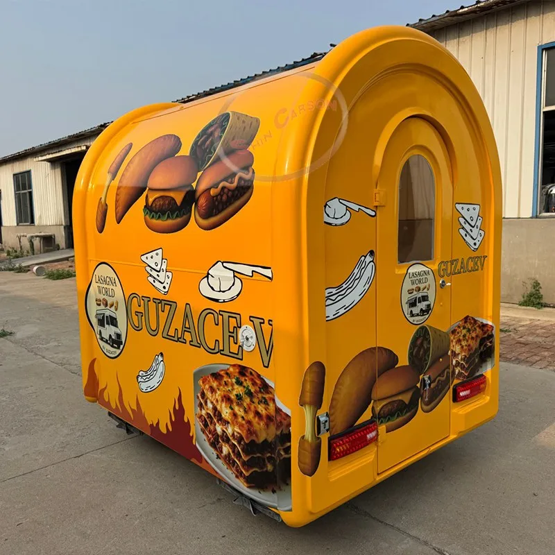 

Small Food Trailer Cart for Snack Business Ice Cream Or Coffee Food Truck Mobile Kitchen for Business Use