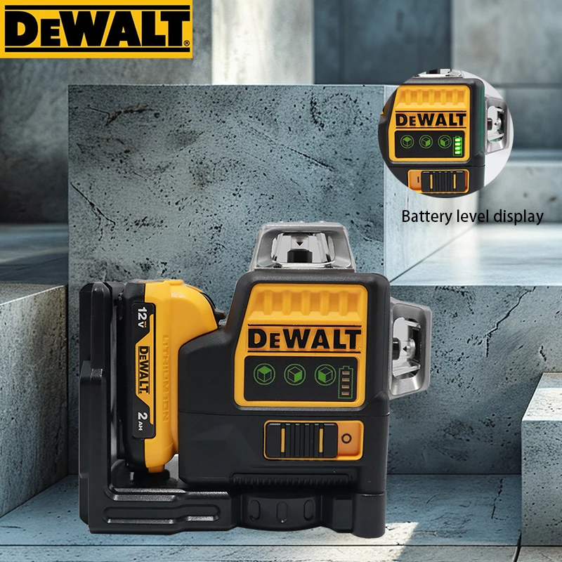 Dewalt DW089LG 12 line vertical green laser level for home DIY, compact and portable 12V lithium battery