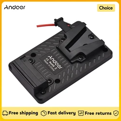 Andoer Full Plastic V-lock Battery Back Pack Plate Adapter Quick Release Lock Design Replacement for Sony V-Mount Batteries