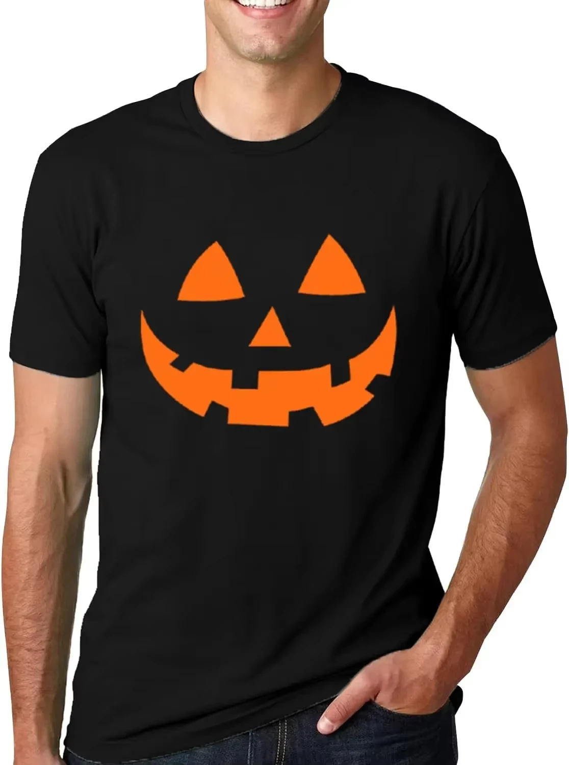 

Funny Pumpkin Face Graphic T Shirt Men Women Premium Soft Touch Tee 2026 Halloween Hocus Pocus Style Harajuku Unisex Party Tops