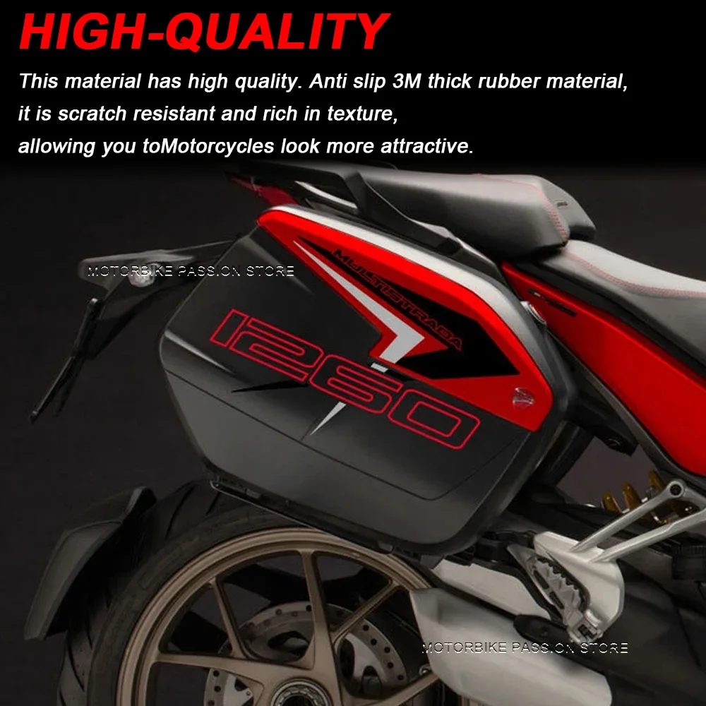 Multistrada1200 Motorcycle Vario Case Sticker Side Boxes Panniers Luggage Protection Decals for ducati multistrada1260 2015-2019