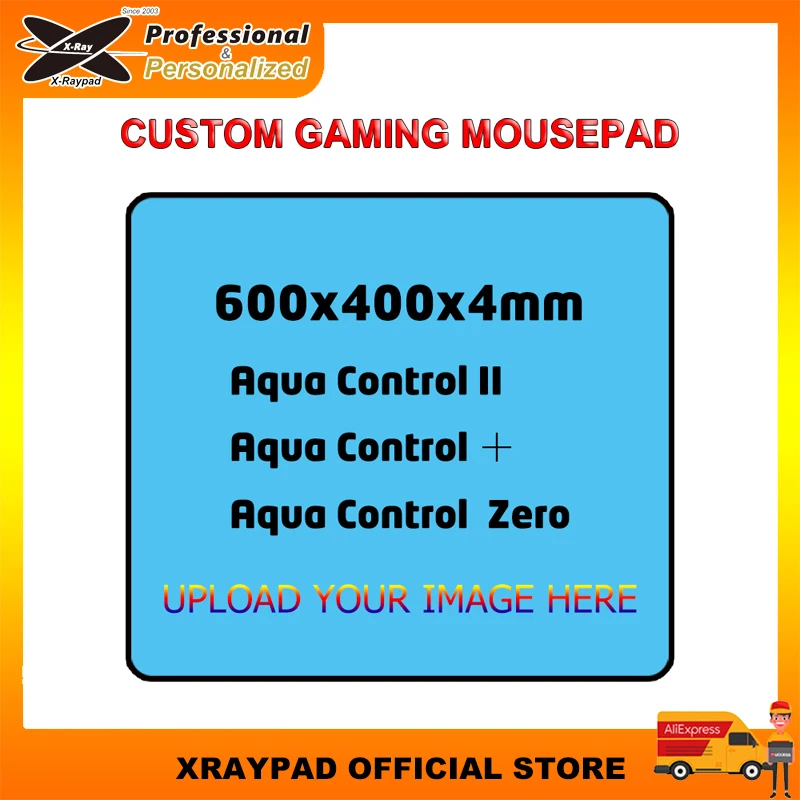 60x40cm Custom X-raypad Aqua Control Plus/ AC2/ Zero Mouse Pad Free Stitch Desk Mat