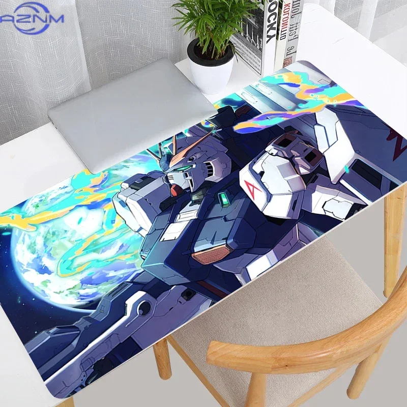 Large XXL Mouse Pad M-mechanical Warrior G-gundam Anime Gamer Keyboard Pad NonSlip PC Computer Desk Mat Gamer Extended MousePad
