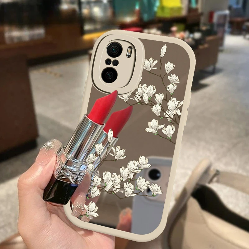 Flower Case For Xiaomi Redmi 12 12C 12 C Phone Cases For Redmi K20 K40 A1 A2 9A 9C 9 10 10C 12 12C Mirror Shockproof Soft Cover