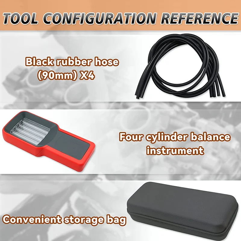 Kit Synchroniseur Carburateur 4 Cylindres - Jauges Vide Équilibreur Moto