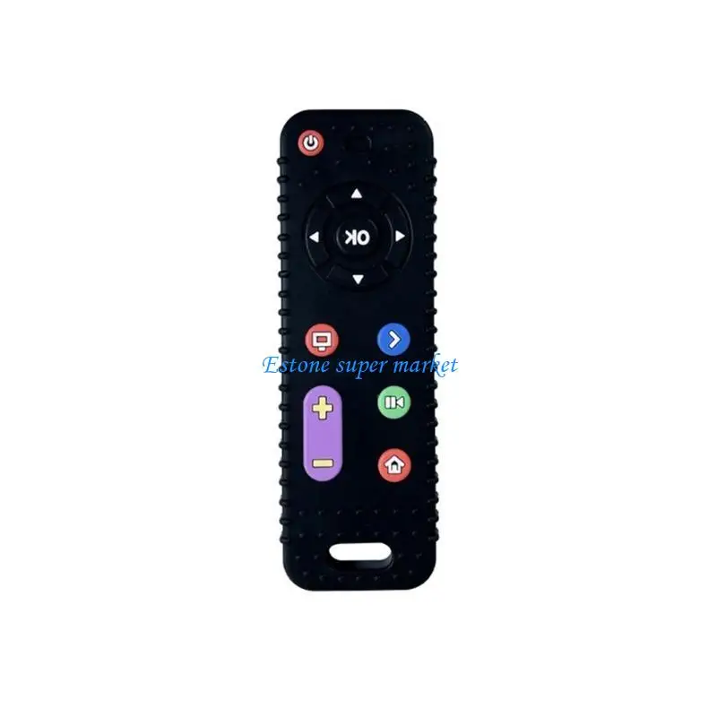 090B Teething Pain Relief Toy for Toddlers Baby Remote Control Silicone Teether