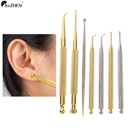 1Pcs Acupuncture Point Probe Stainless Steel Auricular Point Pen Beauty Ear Reflex Zone Massage Needle Detection Health Care