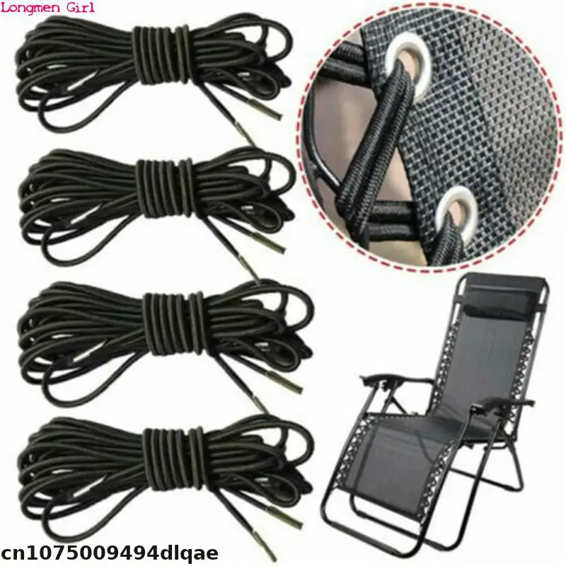 High Quality Elastic Camping Multi Strand Binary Rope Universal Sunshade Fixed Recliner Maintenance Rope 4 Pieces/set