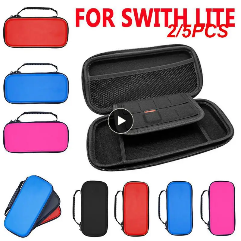 

2/5PCS Skin Carry Hard Case Bag Pouch for 3DS XL LL/Switch/2DS with Strap Features durable all around zippe Compatible